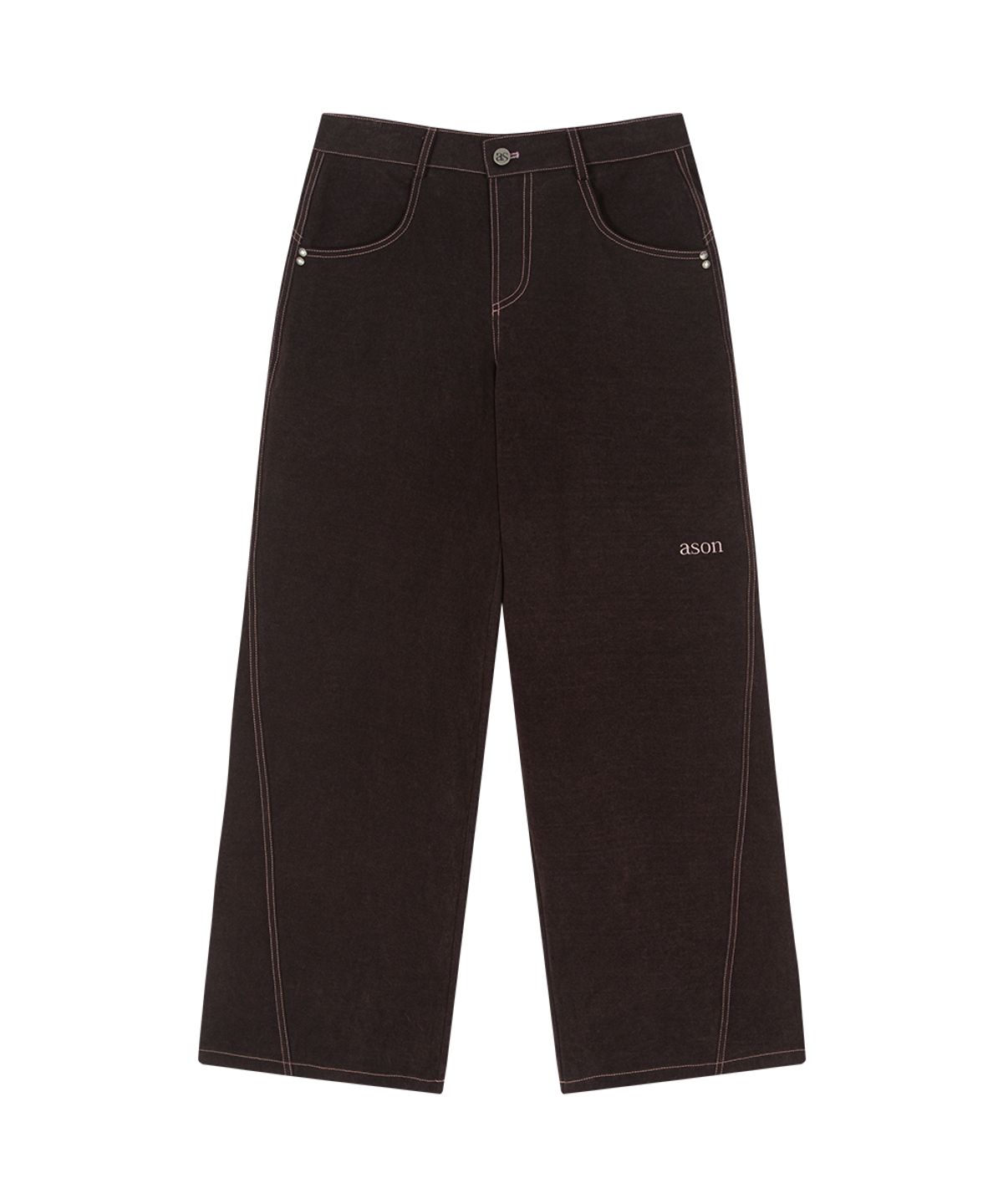 애즈온(ASON) NOVA WIDE PANTS / WINE