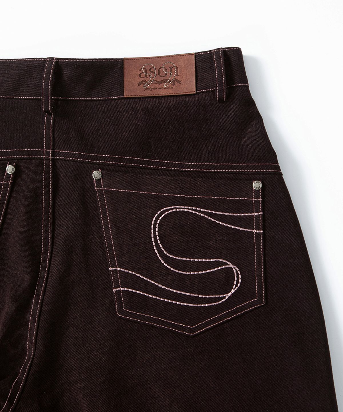 애즈온(ASON) NOVA WIDE PANTS / WINE