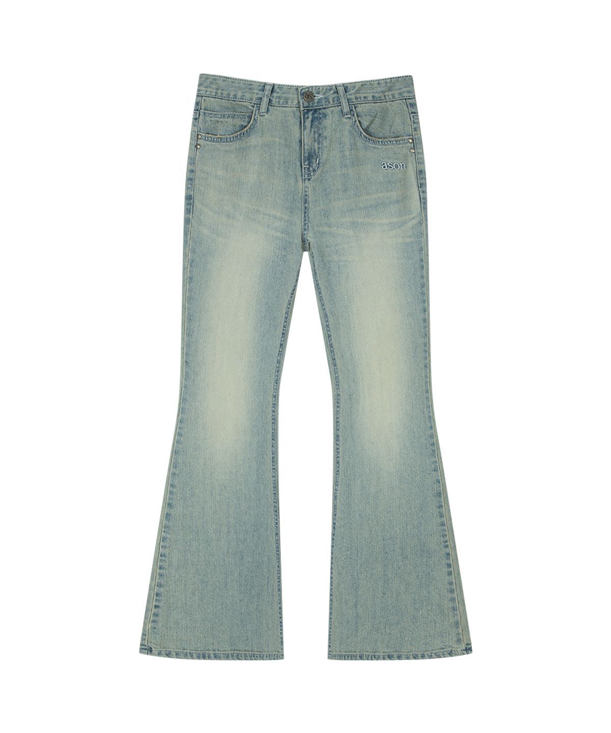 애즈온(ASON) DAWN BOOTCUT DENIM PANTS / LIGHT BLUE