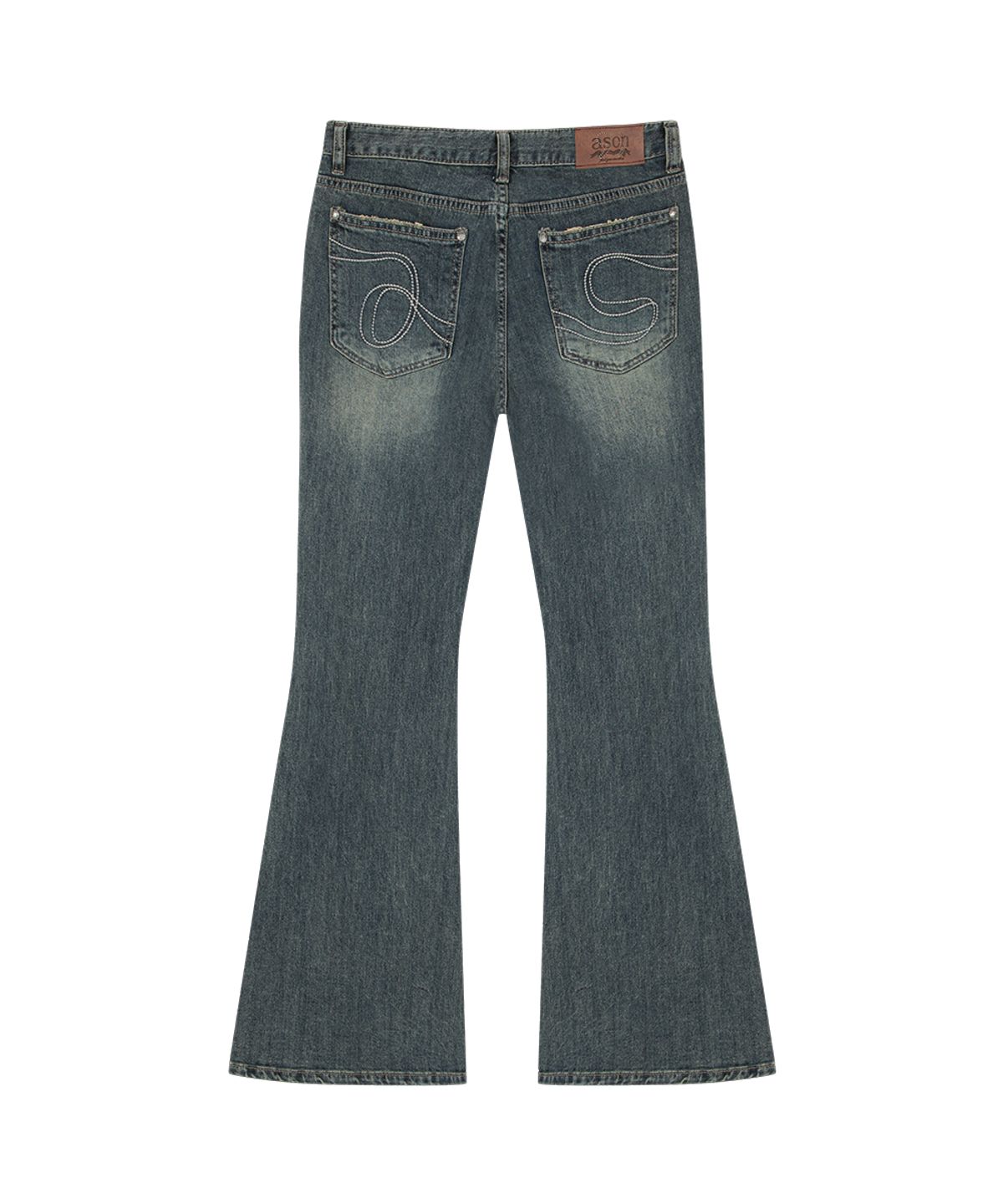 애즈온(ASON) DAWN BOOTCUT DENIM PANTS / VINTAGE BLUE