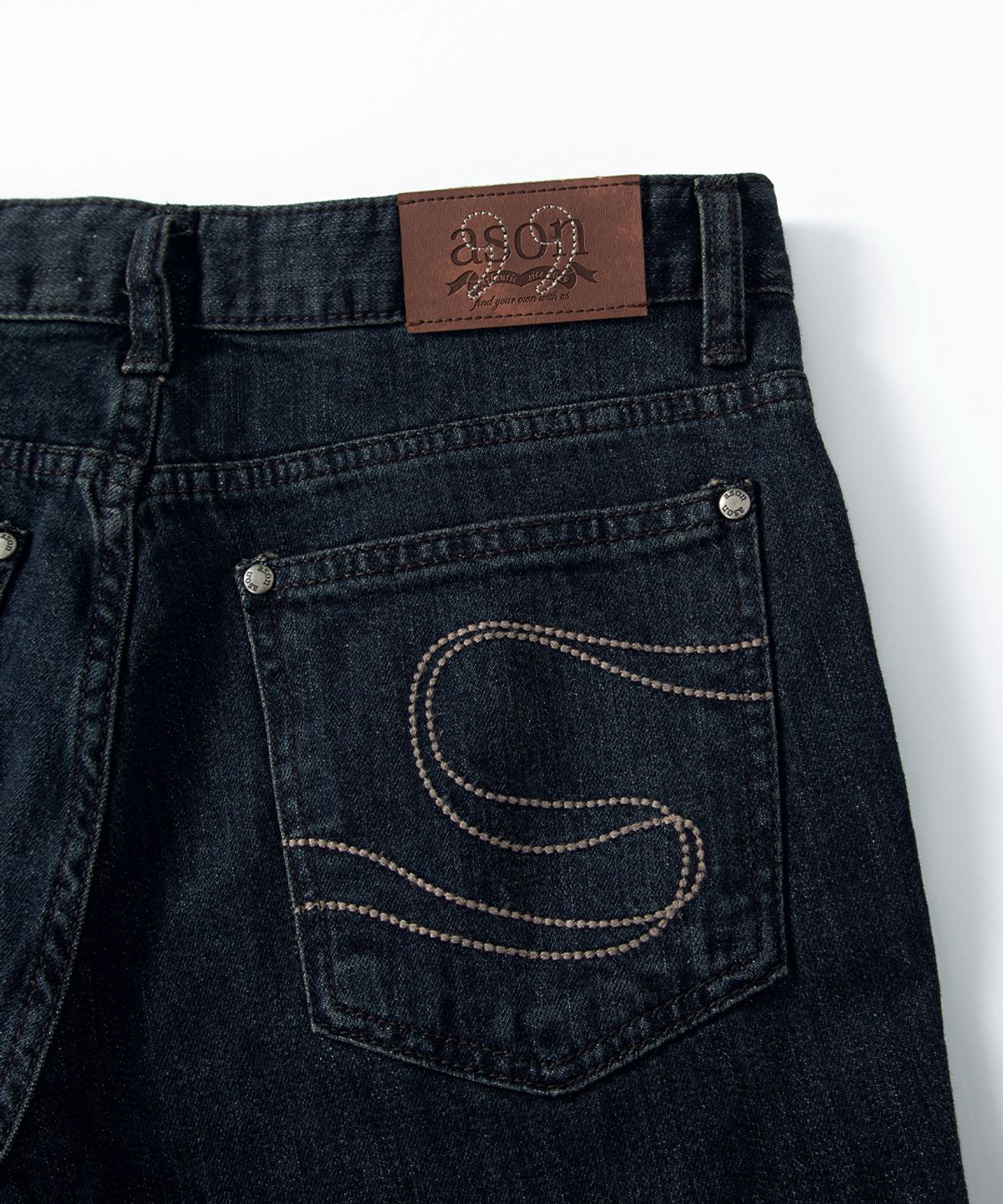 애즈온(ASON) DAWN BOOTCUT DENIM PANTS / INDIGO