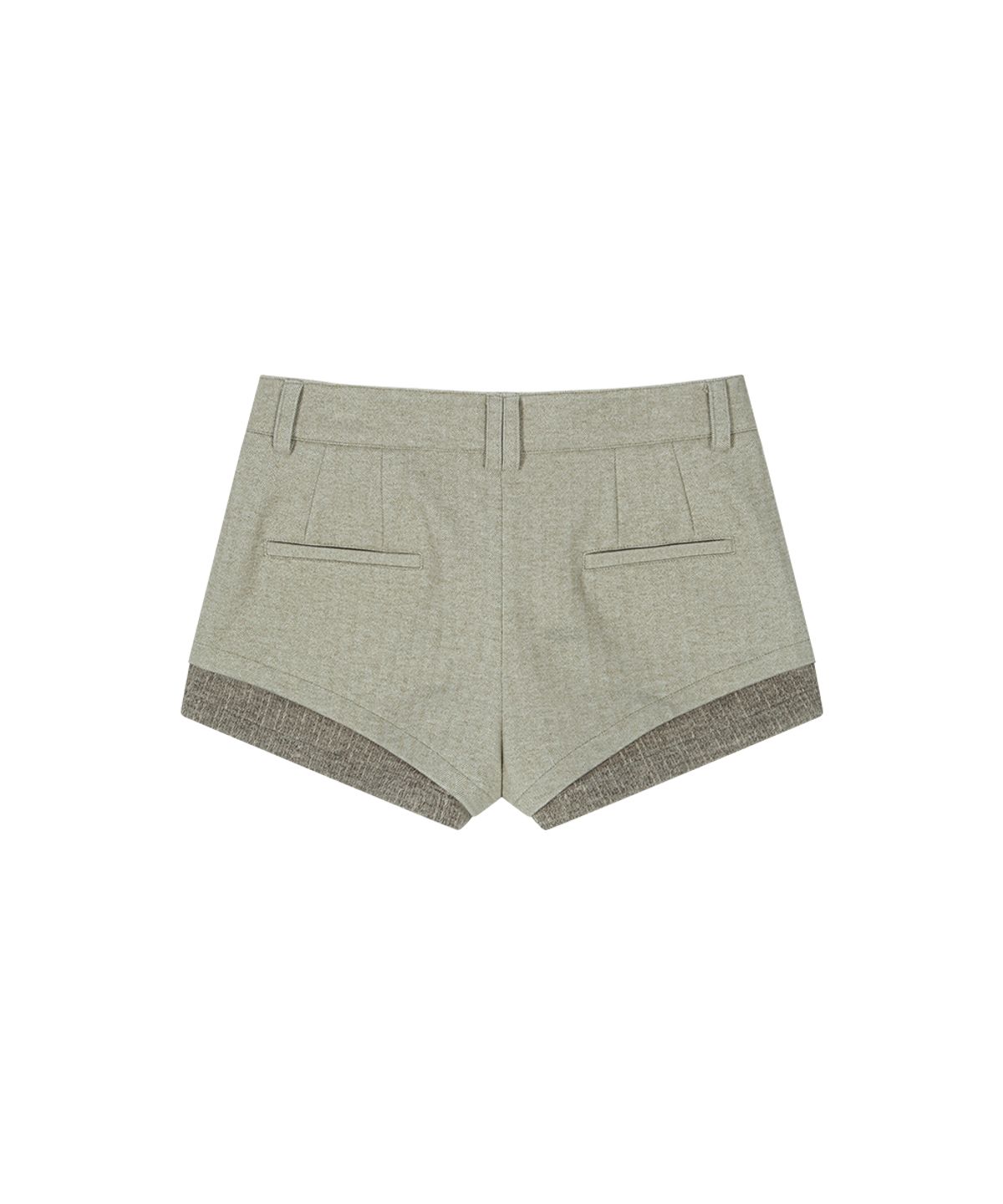 애즈온(ASON) MABLE TWO TONE SHORT PANTS / BEIGE