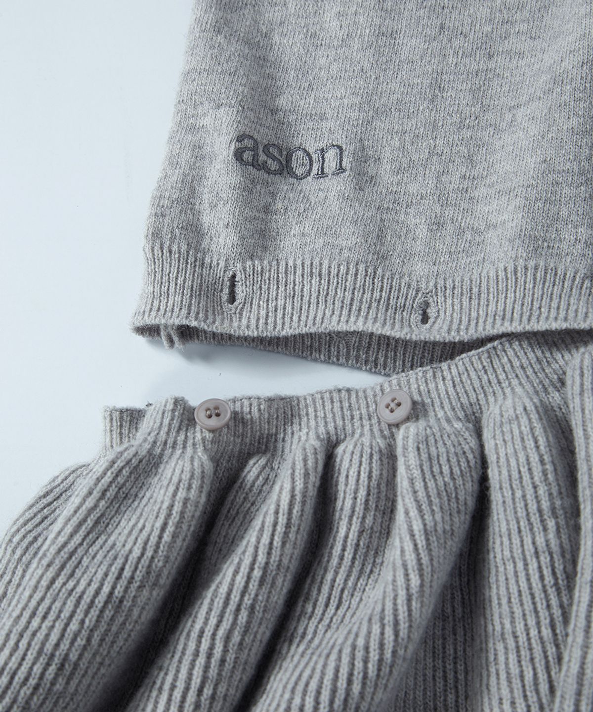 애즈온(ASON) DREAM TWO WAY DRESS / GRAY