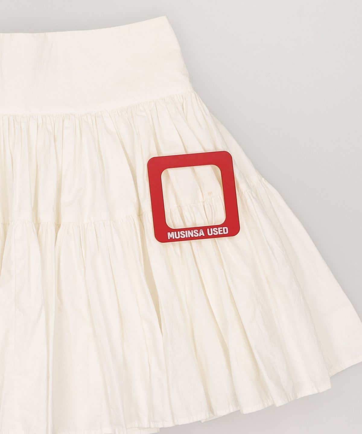 더티스(THETIS) CREAM COTTON SKIRT_TT2W501IV M