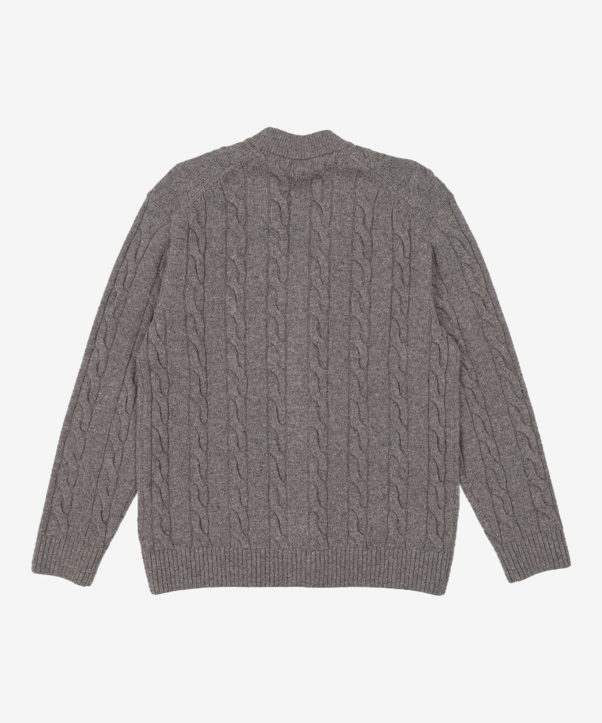 라코스테(LACOSTE) 남성 케이블 V넥 가디건 [차콜그레이] 100