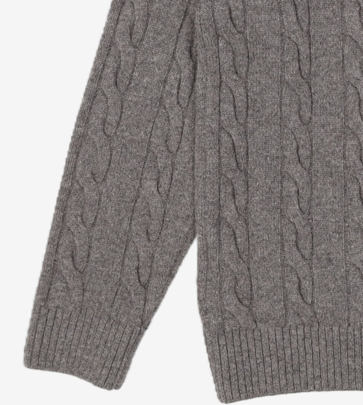 라코스테(LACOSTE) 남성 케이블 V넥 가디건 [차콜그레이] 100