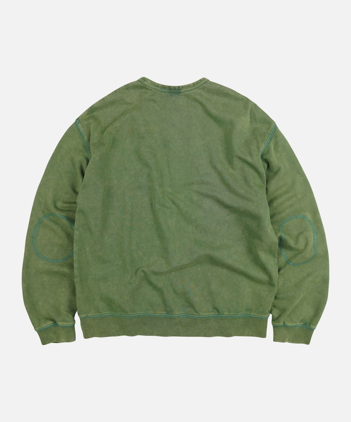프리즘웍스(FRIZMWORKS) COVER STITCH VINTAGE SWEATSHIRT _ GREEN