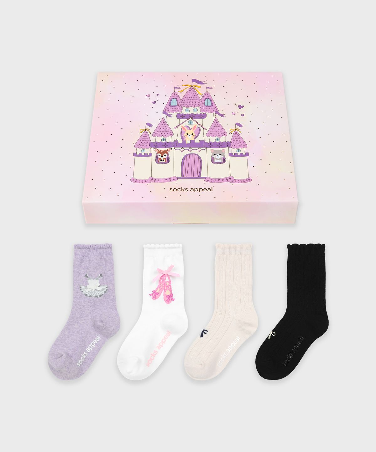 삭스어필(SOCKS APPEAL) kids 4pack GIFT (7-9years)