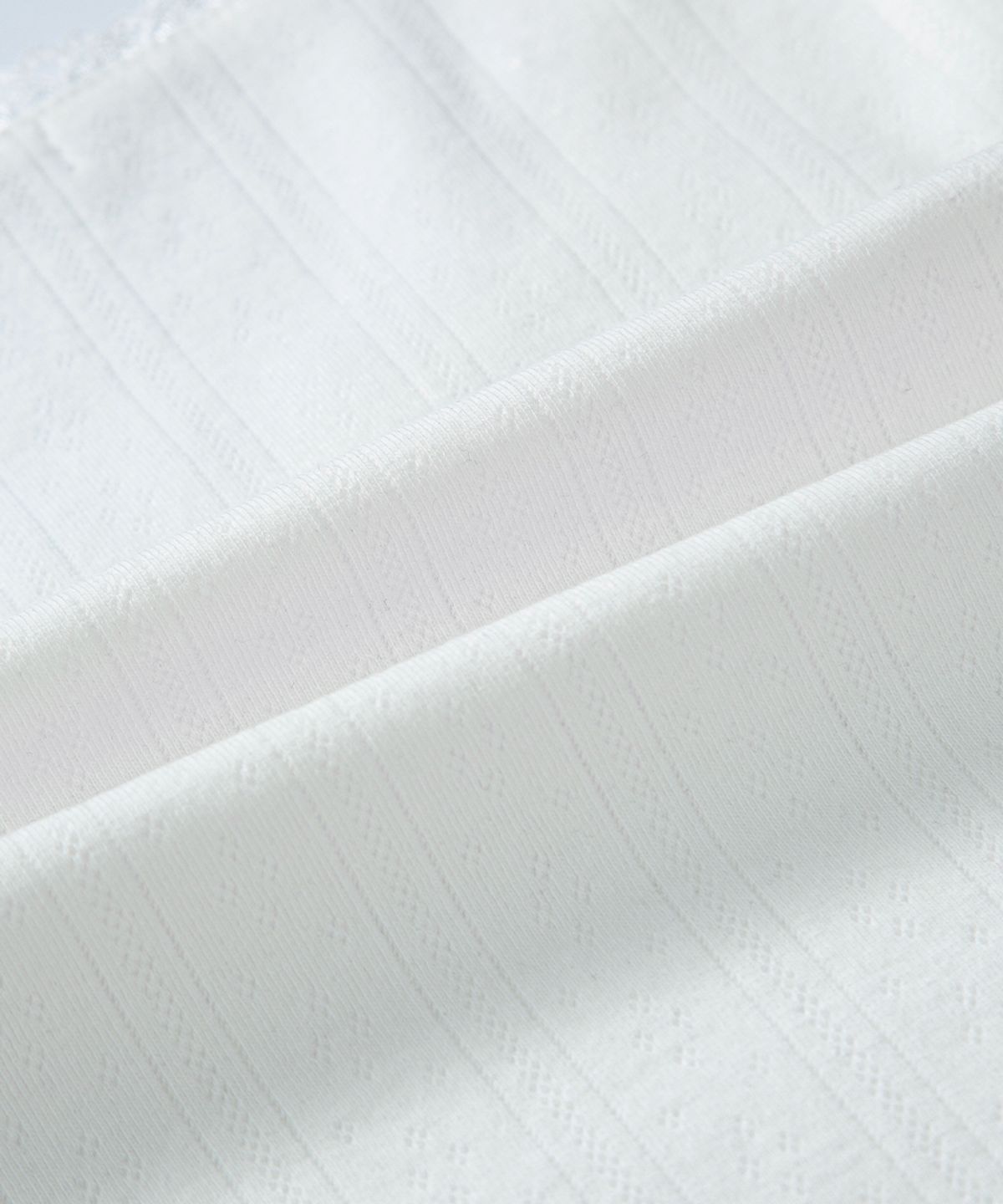 애즈온(ASON) POSY LACE TRIM TEE / WHITE