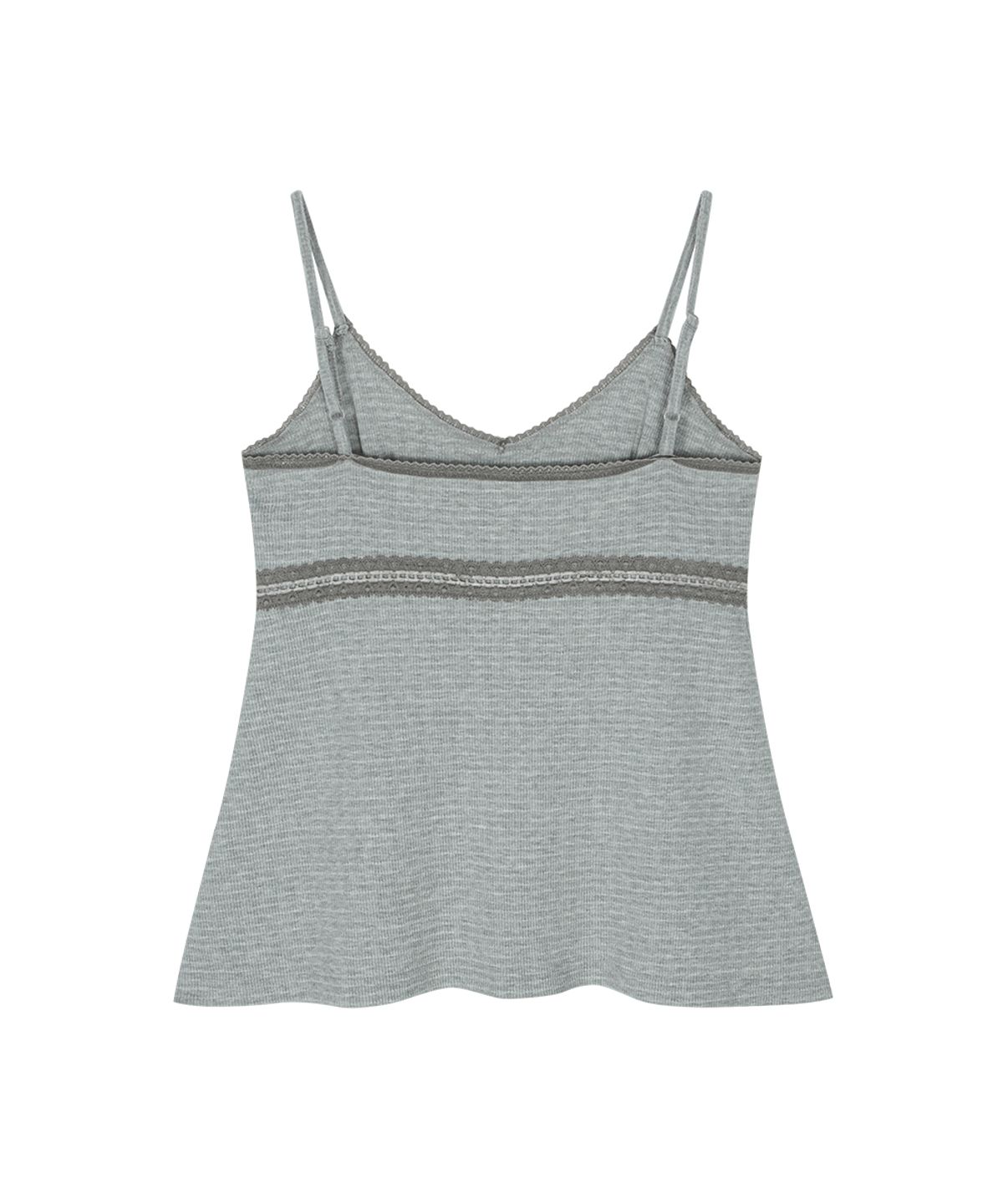 애즈온(ASON) FLAIR LACE SLEEVELESS / MELANGE GRAY