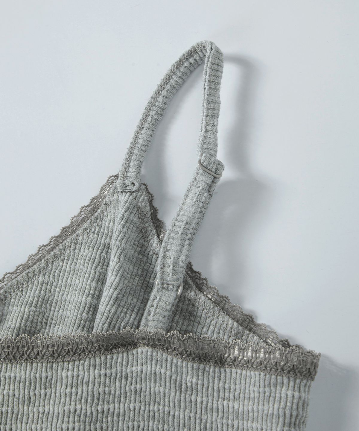 애즈온(ASON) FLAIR LACE SLEEVELESS / MELANGE GRAY