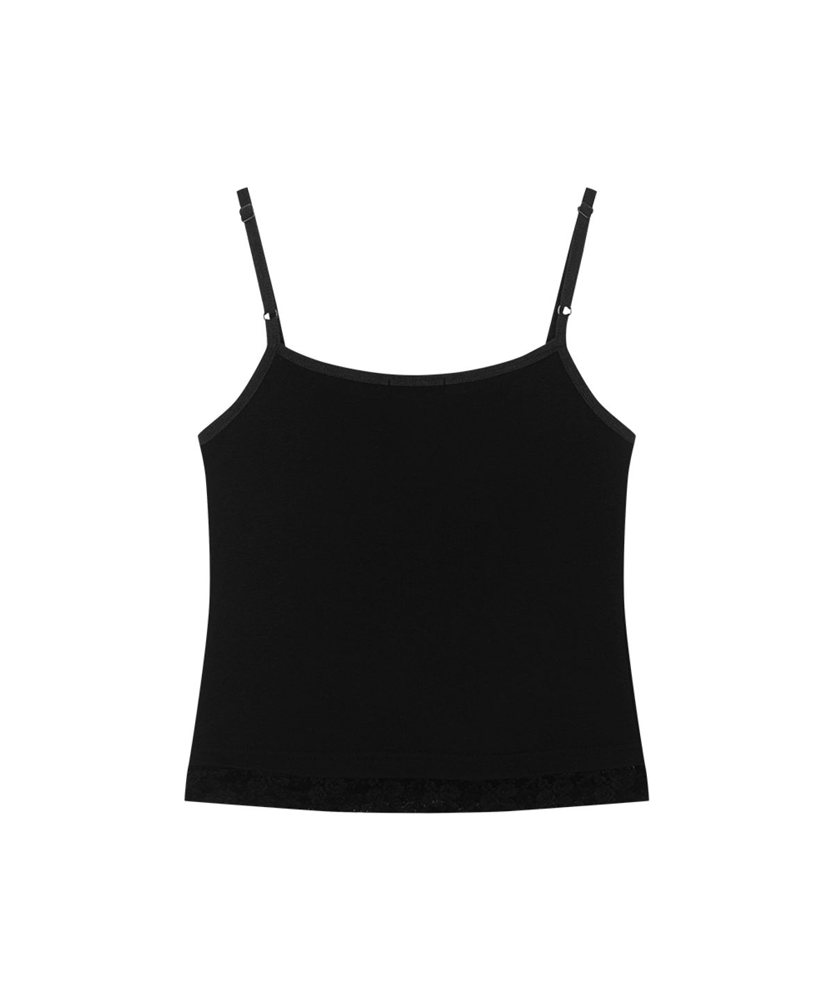 애즈온(ASON) PEONY LACE LAYERED SLEEVELESS / BLACK