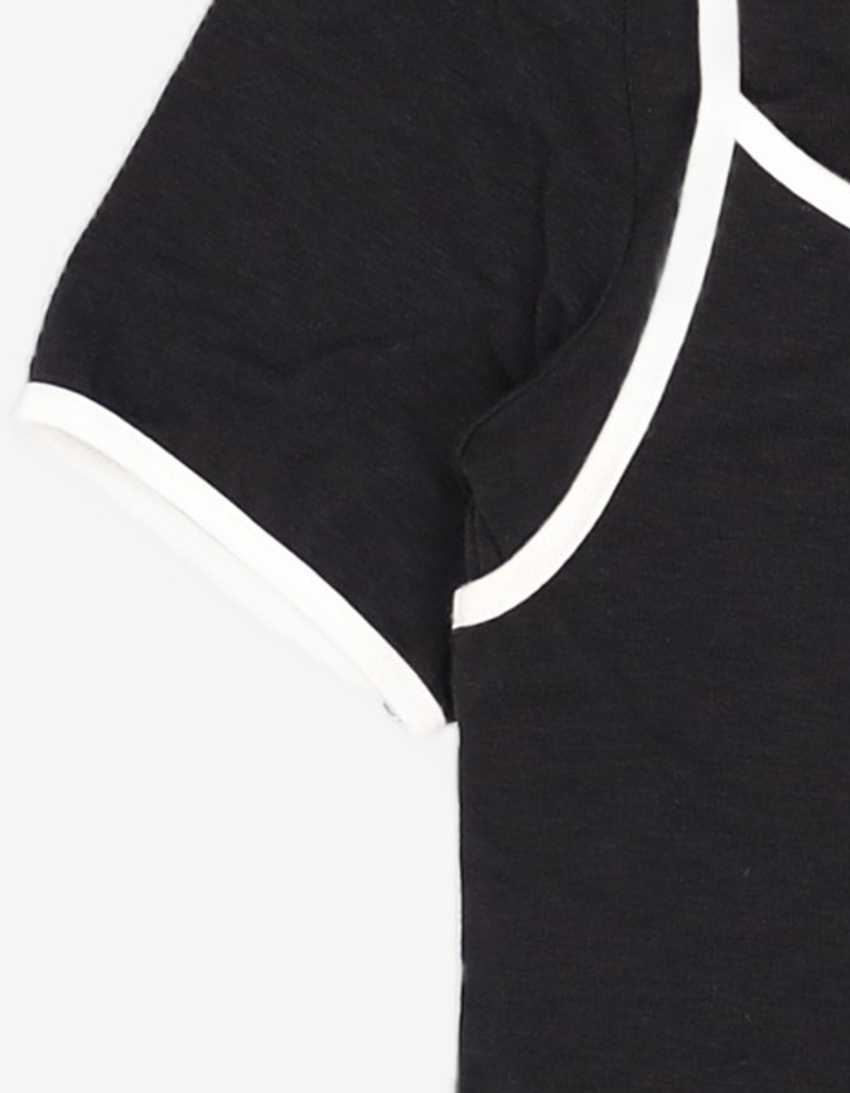 비뮤즈맨션(BEMUSE MANSION) Combination layered t shirt set - Black FREE
