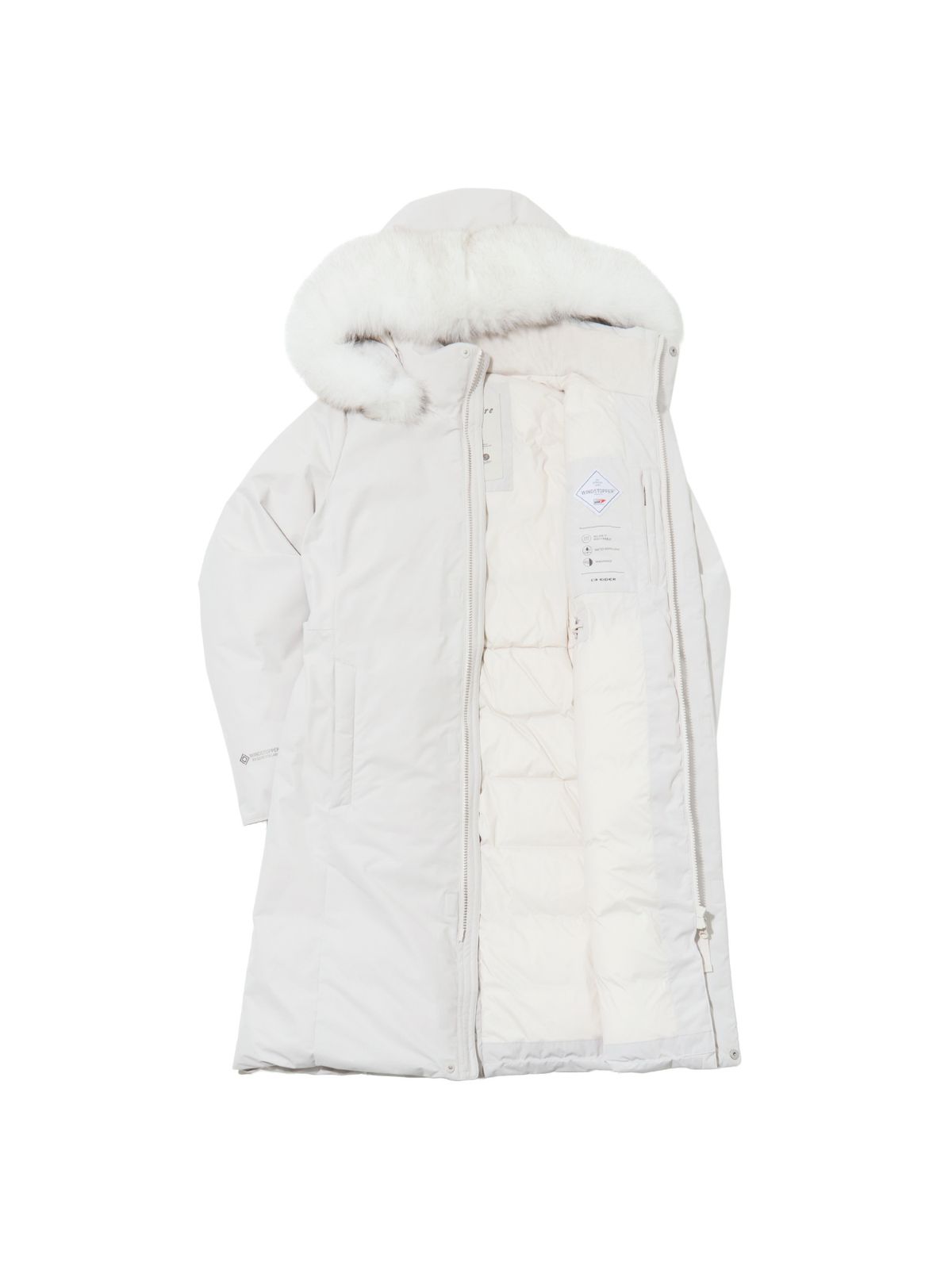 아이더(EIDER) La Reine (라헨느) 여성 캐시미어 블렌드 W/S 롱 다운 자켓_OATMEAL