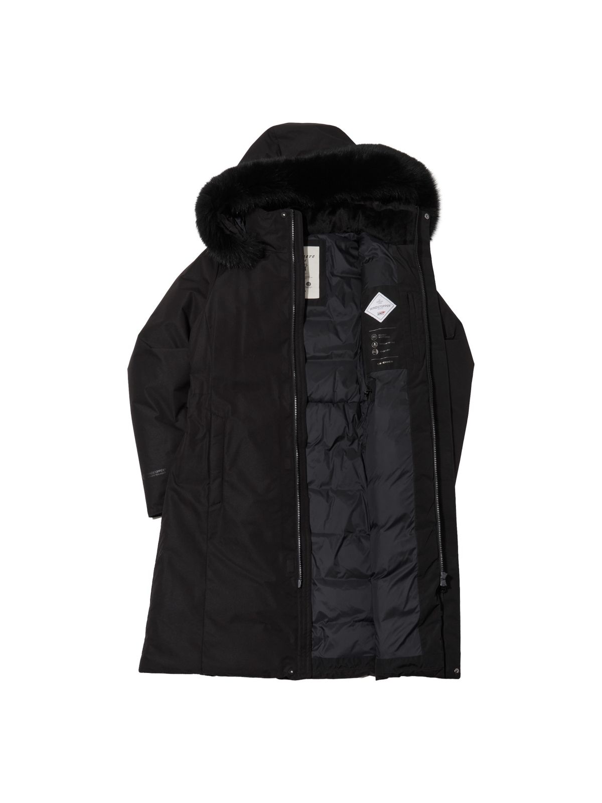 아이더(EIDER) La Reine (라헨느) 여성 캐시미어 블렌드 W/S 롱 다운 자켓_Black