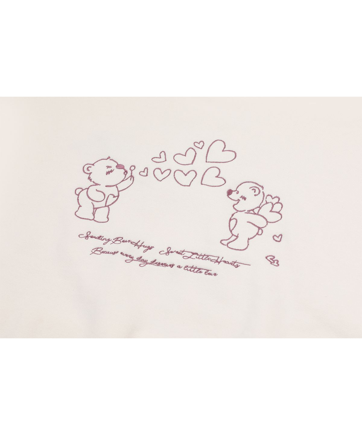 꼼파뇨(CPGN STUDIO) 러빙 베어 자수 후드티 크림