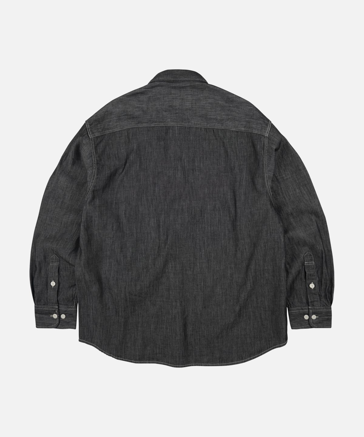 프리즘웍스(FRIZMWORKS) UTILITY FLAP POCKET DENIM WORK SHIRT _ BLACK