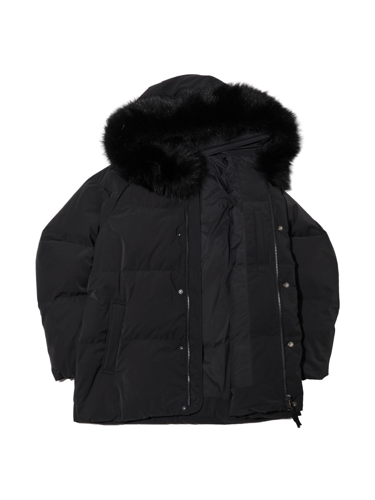 아이더(EIDER) MONGLIT FOX (몽글릿 폭스) 여성 미들 구스 다운 자켓_Black
