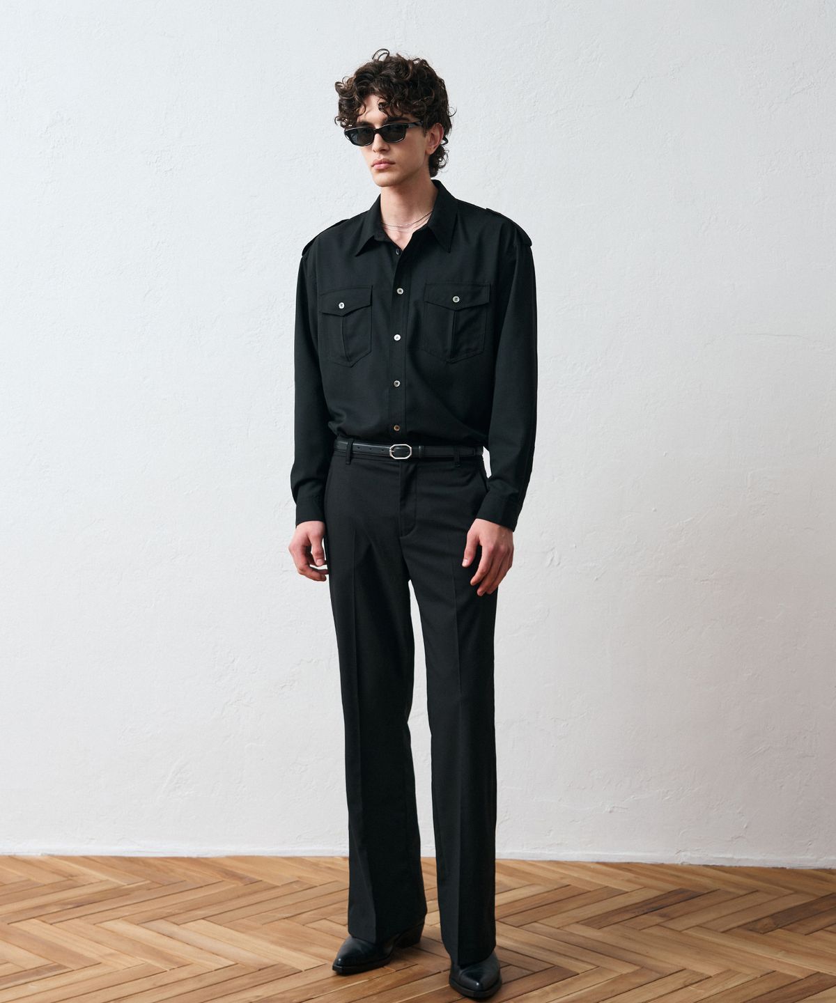 블레이어(BLAYER) 베르센 밀리터리 셔츠 [BLACK]