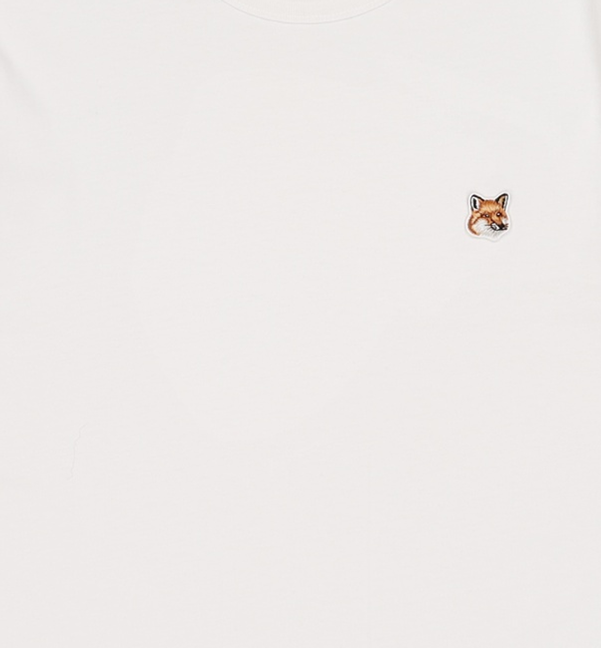 메종 키츠네(MAISON KITSUNE) 폭스헤드 반팔 티셔츠 AM00103KJ0008 P100 WHITE L