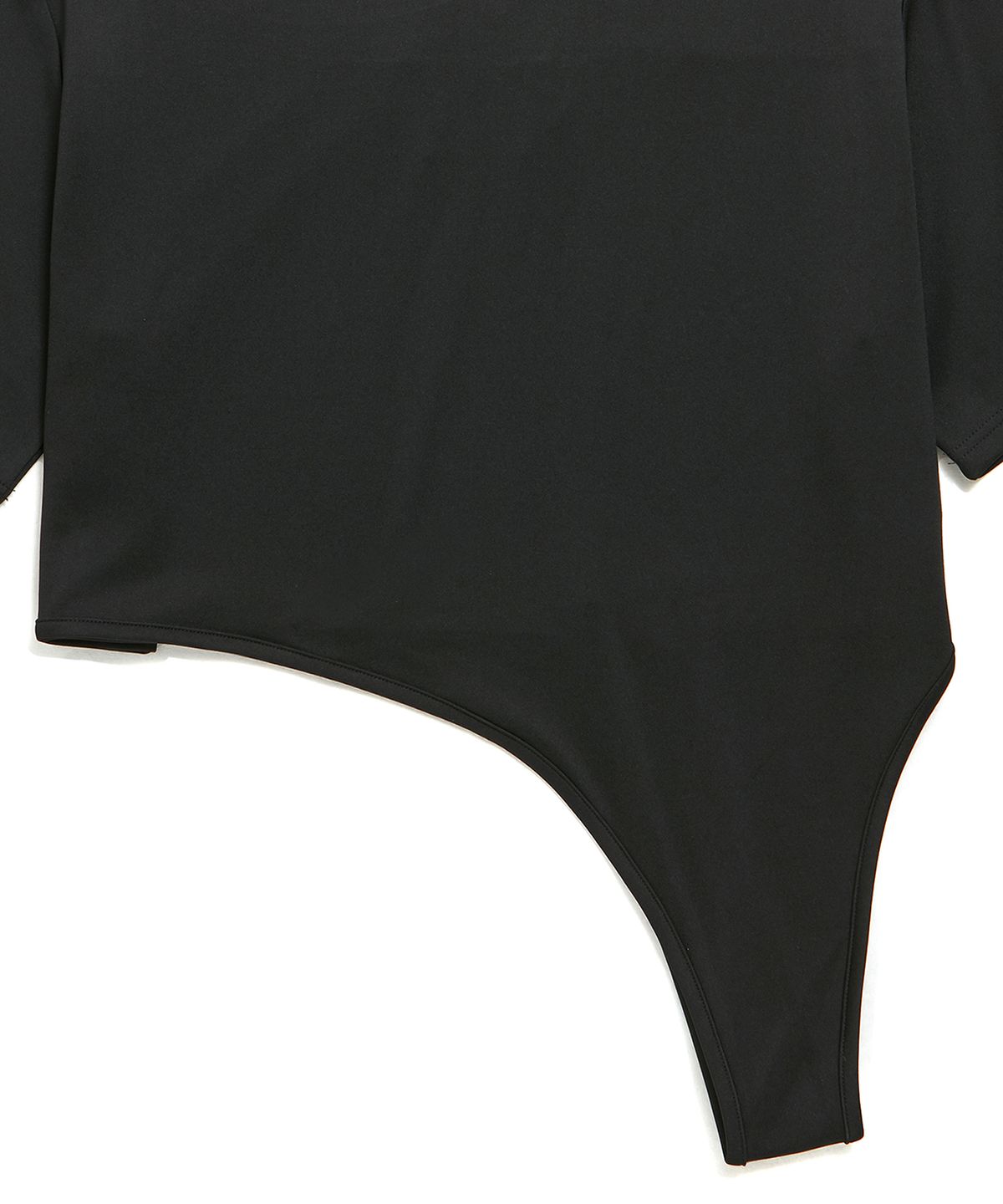판영(FANYOUNG) CURVE OVERLAY TOP BLACK