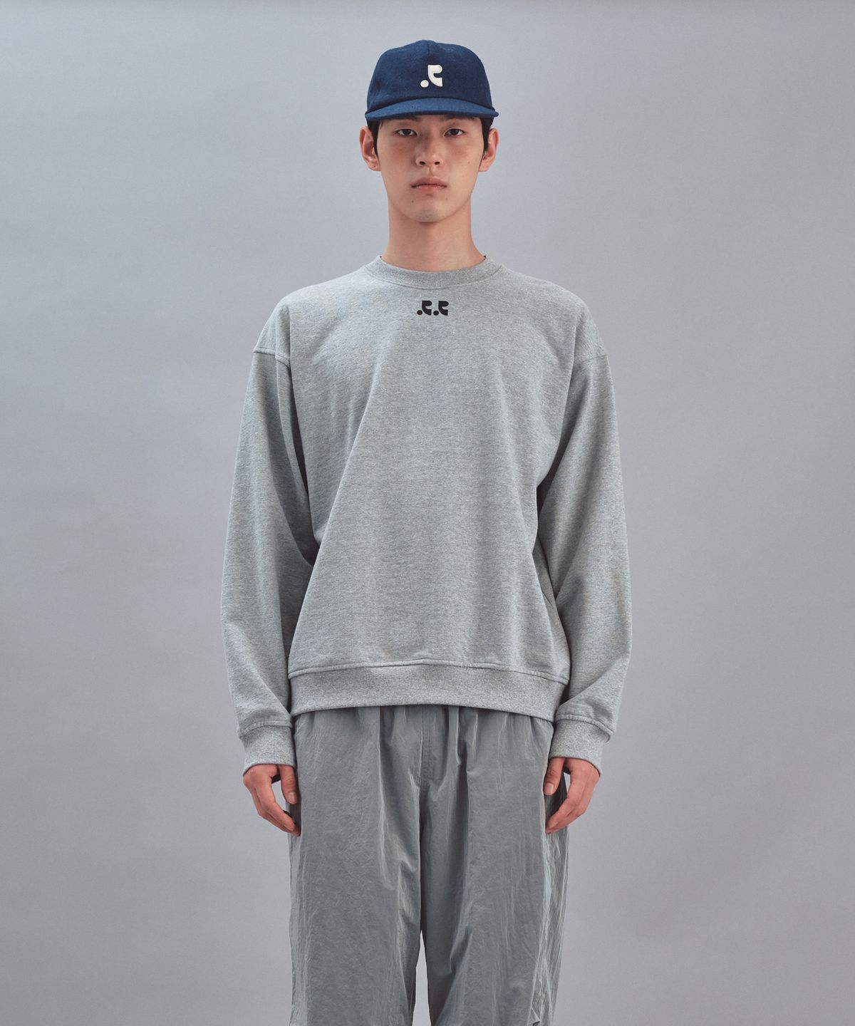 레스트앤레크레이션(REST&RECREATION) DOUBLE LOGO SWEATSHIRT - GREY