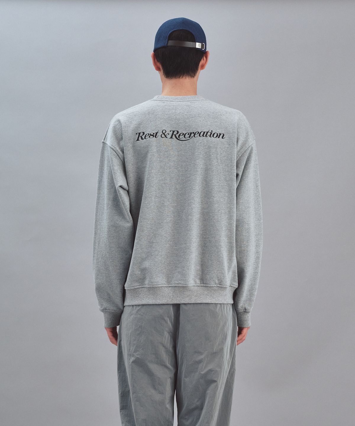 레스트앤레크레이션(REST&RECREATION) DOUBLE LOGO SWEATSHIRT - GREY