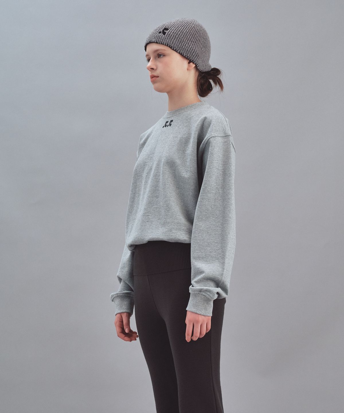 레스트앤레크레이션(REST&RECREATION) DOUBLE LOGO SWEATSHIRT - GREY