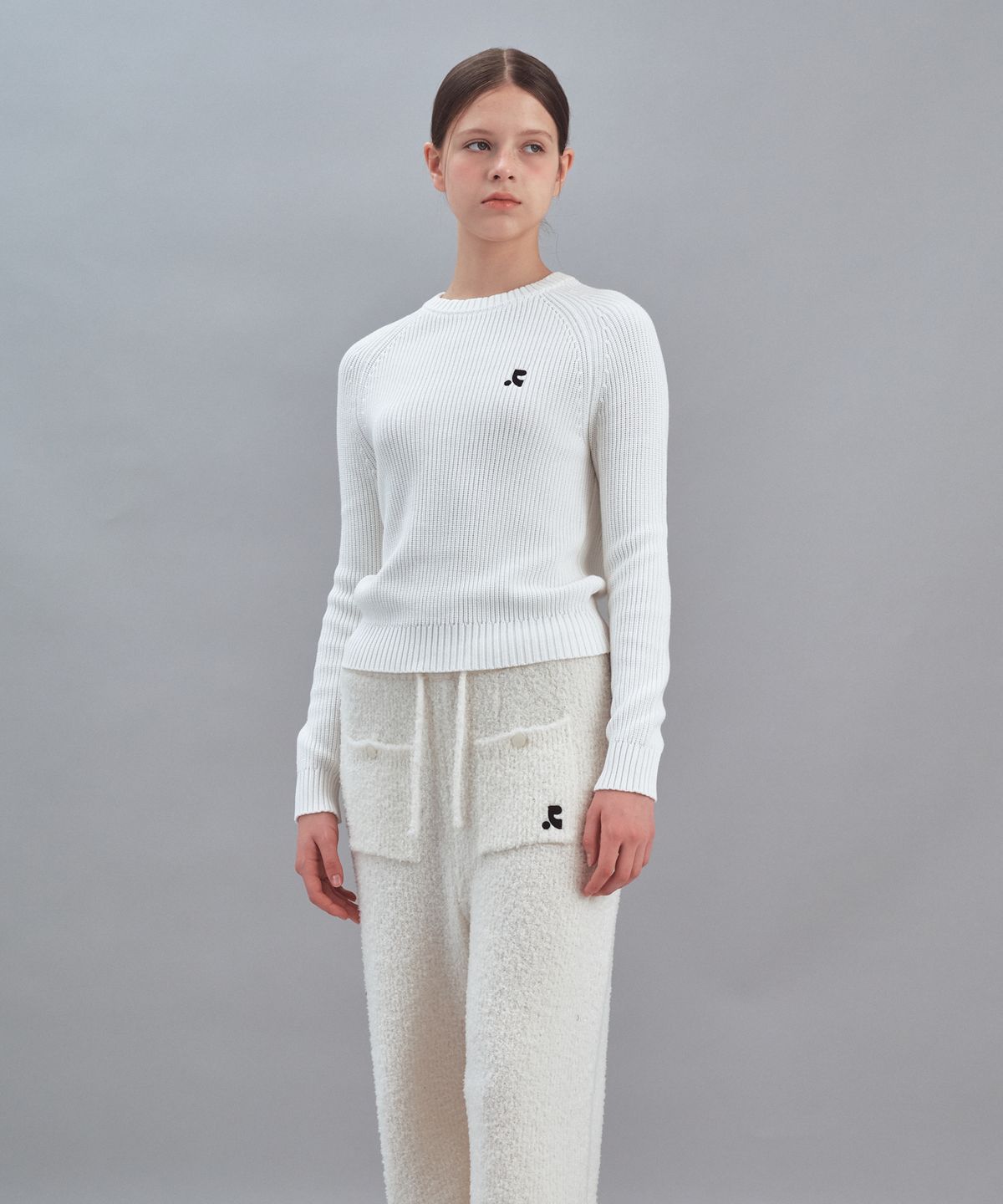 레스트앤레크레이션(REST&RECREATION) RAGLAN KNIT TOP - IVORY