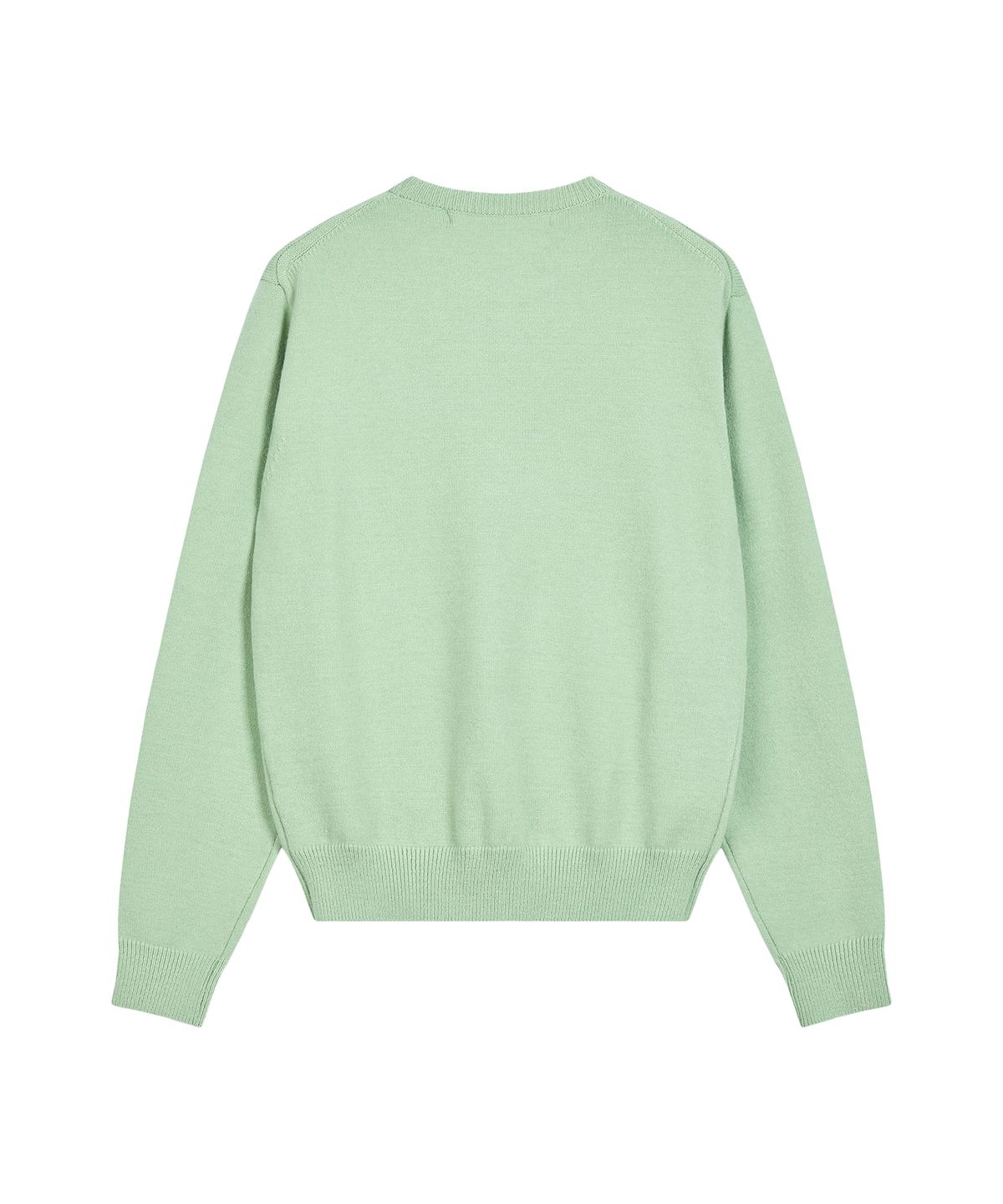 레스트앤레크레이션(REST&RECREATION) OVERSIZED RiRi LOGO KNIT - LIGHT GREEN