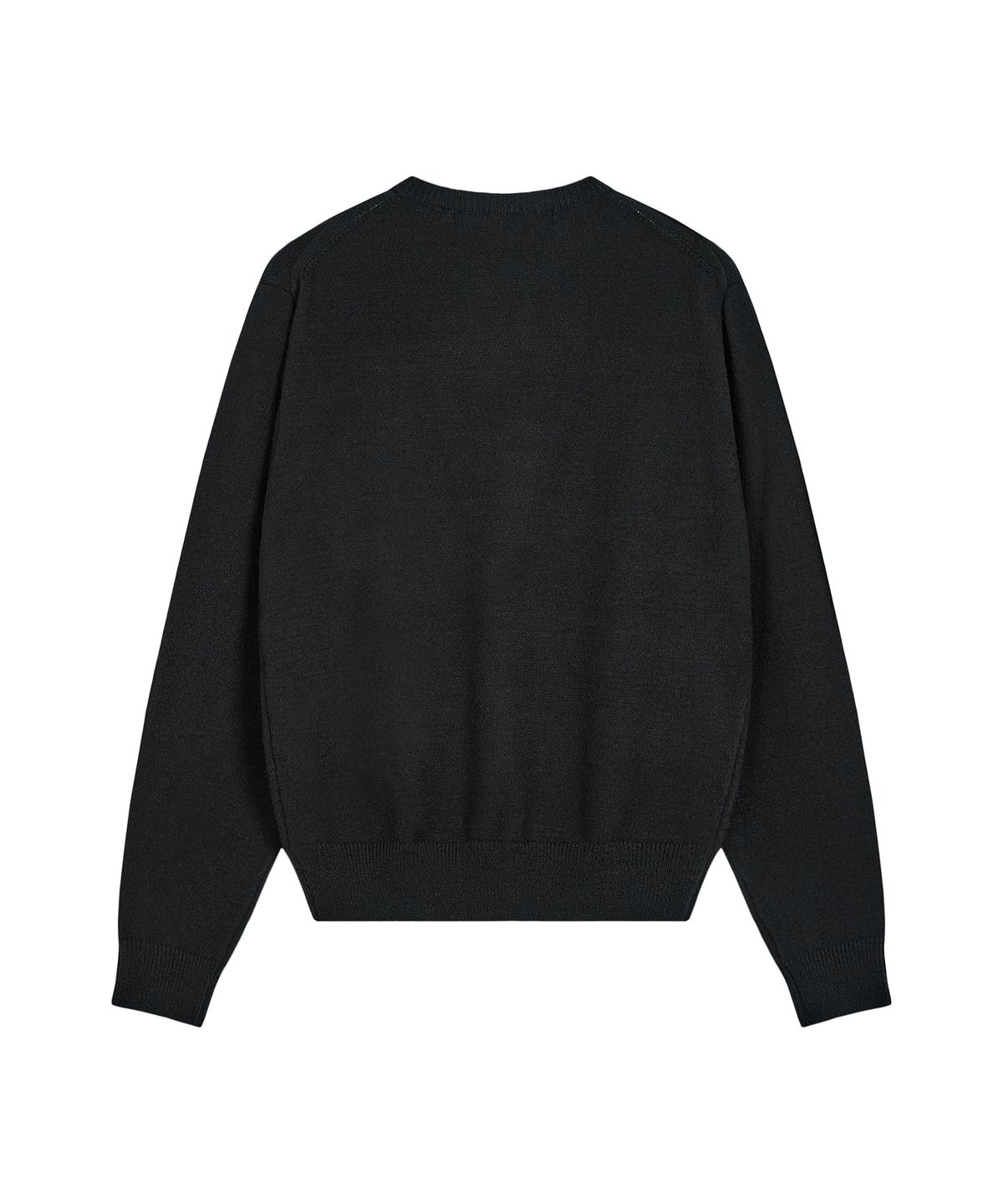 레스트앤레크레이션(REST&RECREATION) OVERSIZED RiRi LOGO KNIT - BLACK