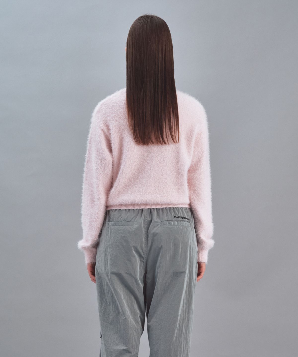 레스트앤레크레이션(REST&RECREATION) HAIRY BASIC KNIT TOP - PINK