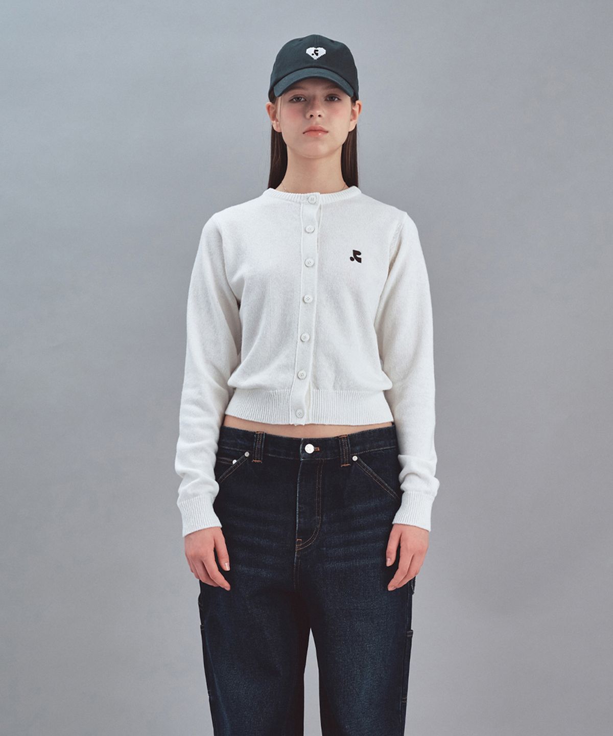 레스트앤레크레이션(REST&RECREATION) BASIC COLLAR KNIT CARDIGAN - IVORY