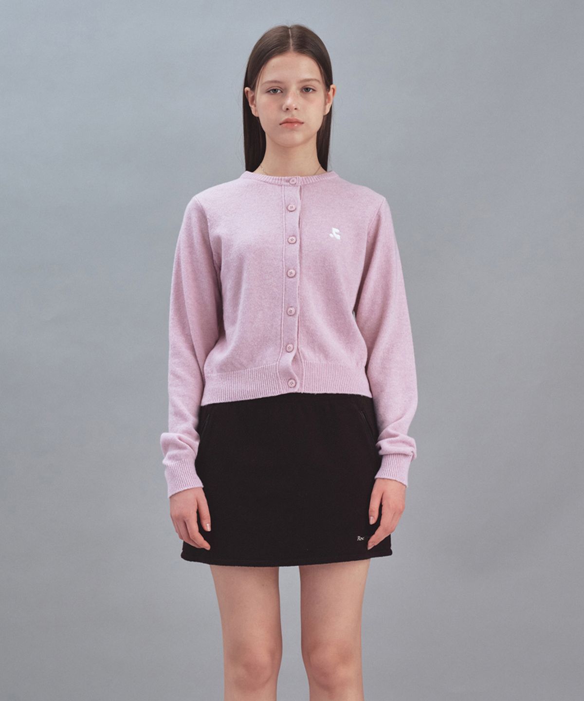 레스트앤레크레이션(REST&RECREATION) BASIC COLLAR KNIT CARDIGAN - PINK