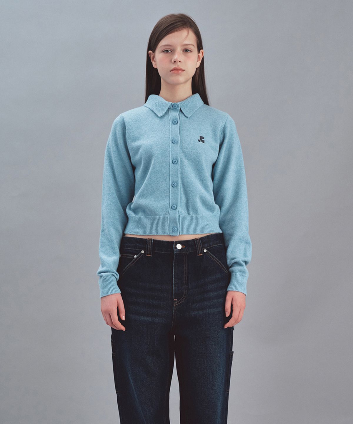 레스트앤레크레이션(REST&RECREATION) BASIC COLLAR KNIT CARDIGAN - MINT