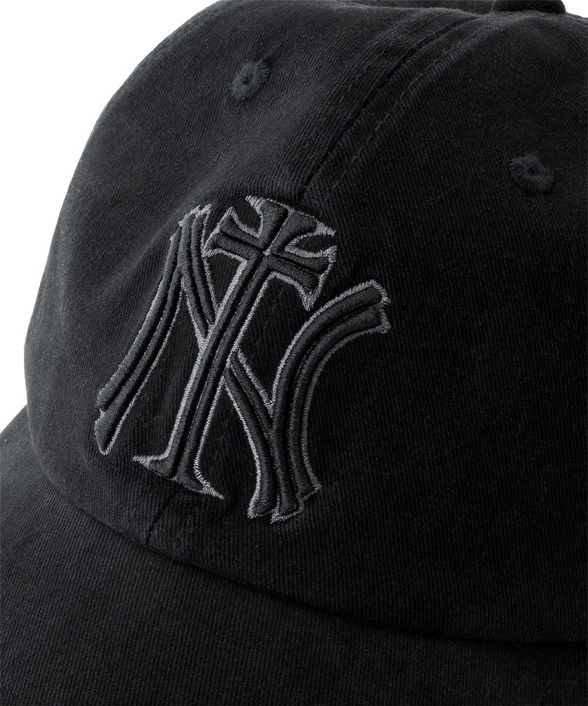 이티씨이(ETCE) NY Cross Damage Cap (Black)