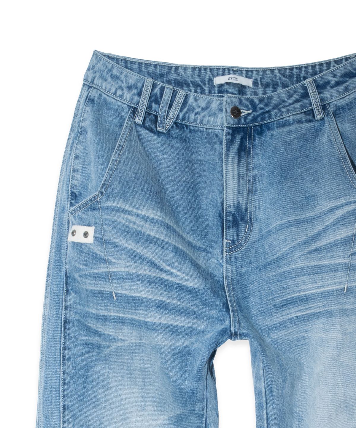 이티씨이(ETCE) Washed Raw Edge Denim (Blue)