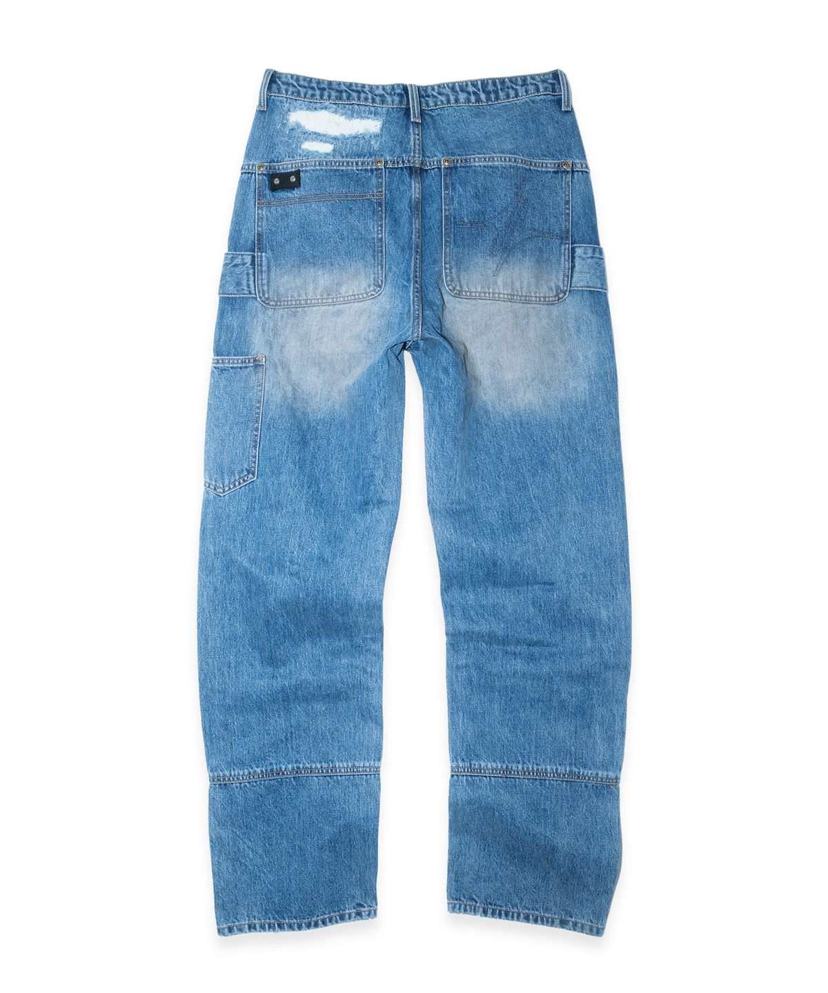 이티씨이(ETCE) Destroyed Double Knee Carpenter Denim (Blue)
