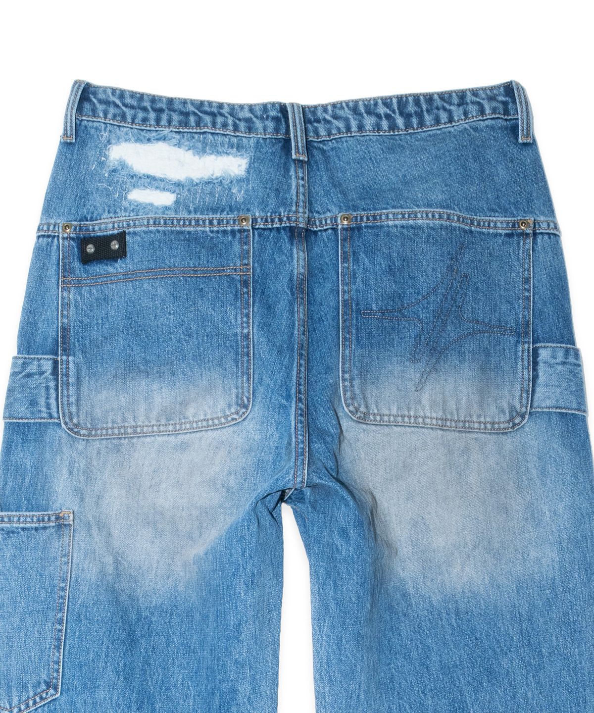이티씨이(ETCE) Destroyed Double Knee Carpenter Denim (Blue)