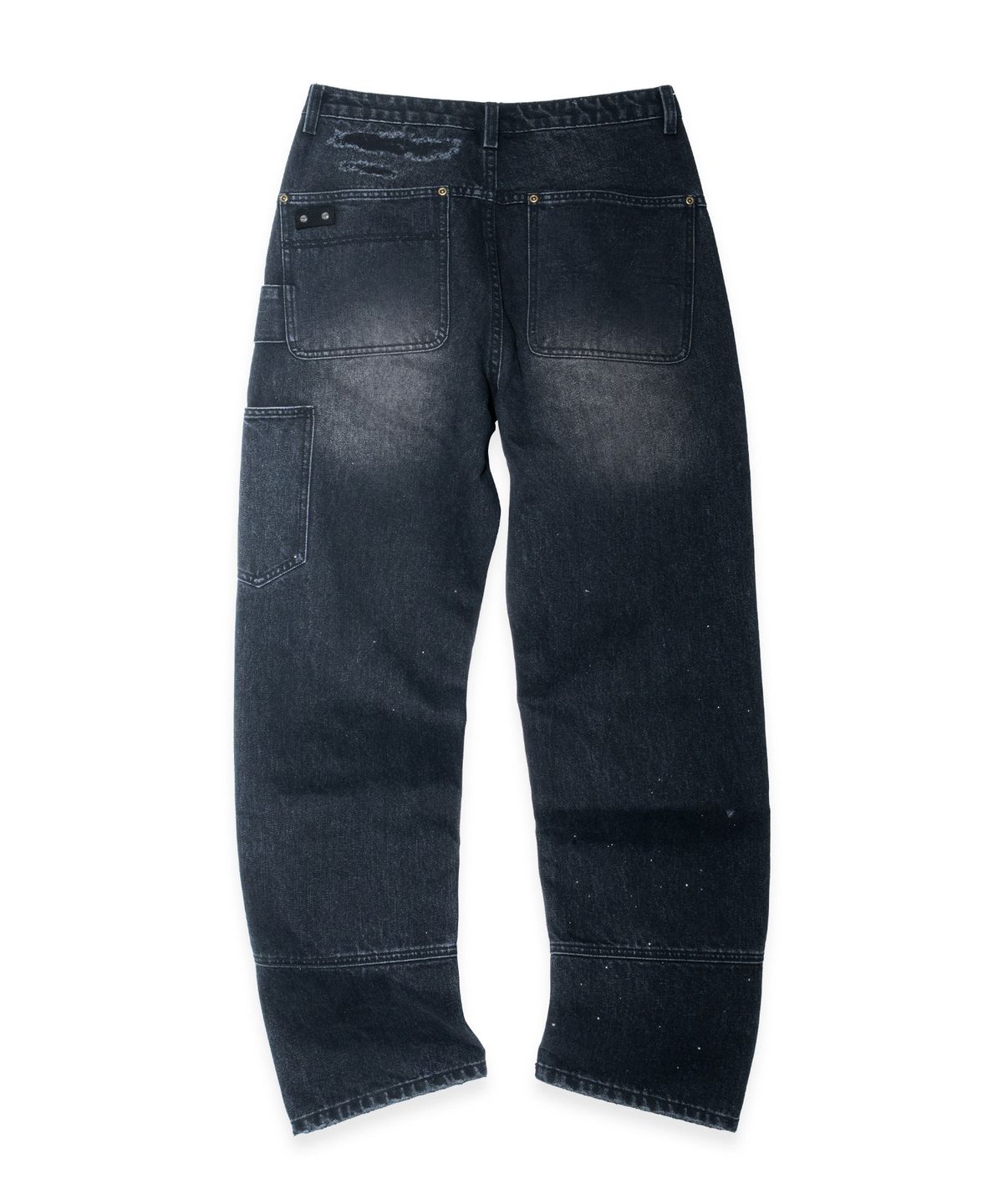 이티씨이(ETCE) Destroyed Double Knee Carpenter Denim (Black)
