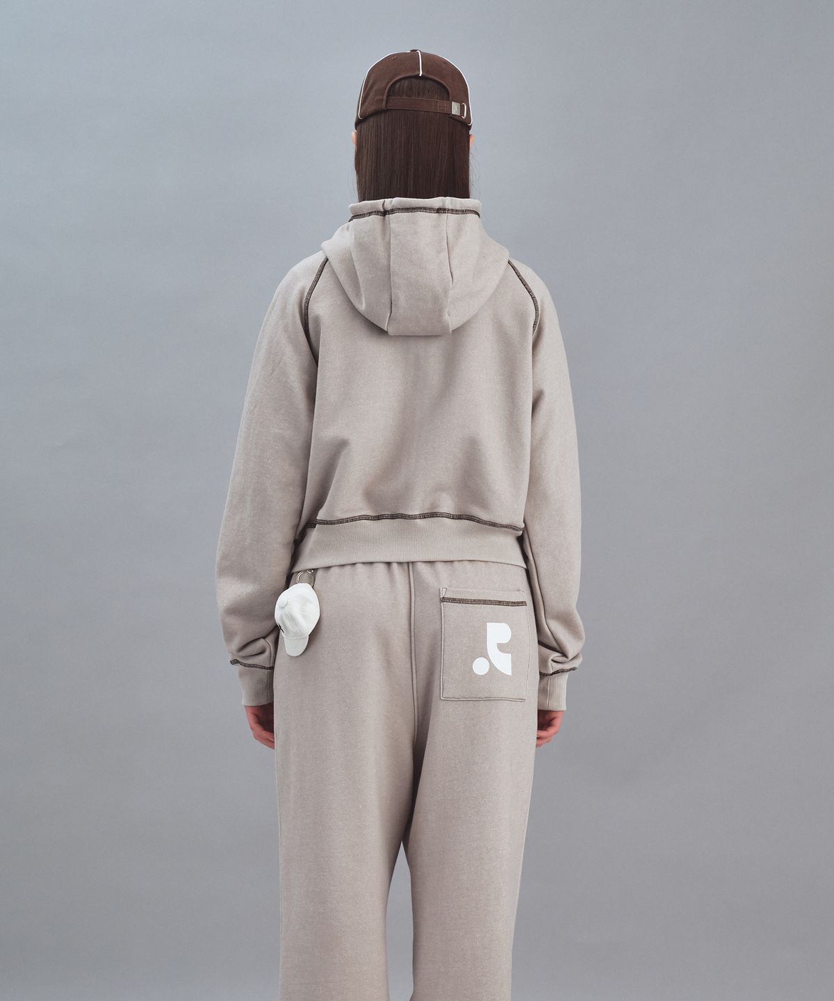 레스트앤레크레이션(REST&RECREATION) PIGMENT HOOD ZIP-UP - BEIGE