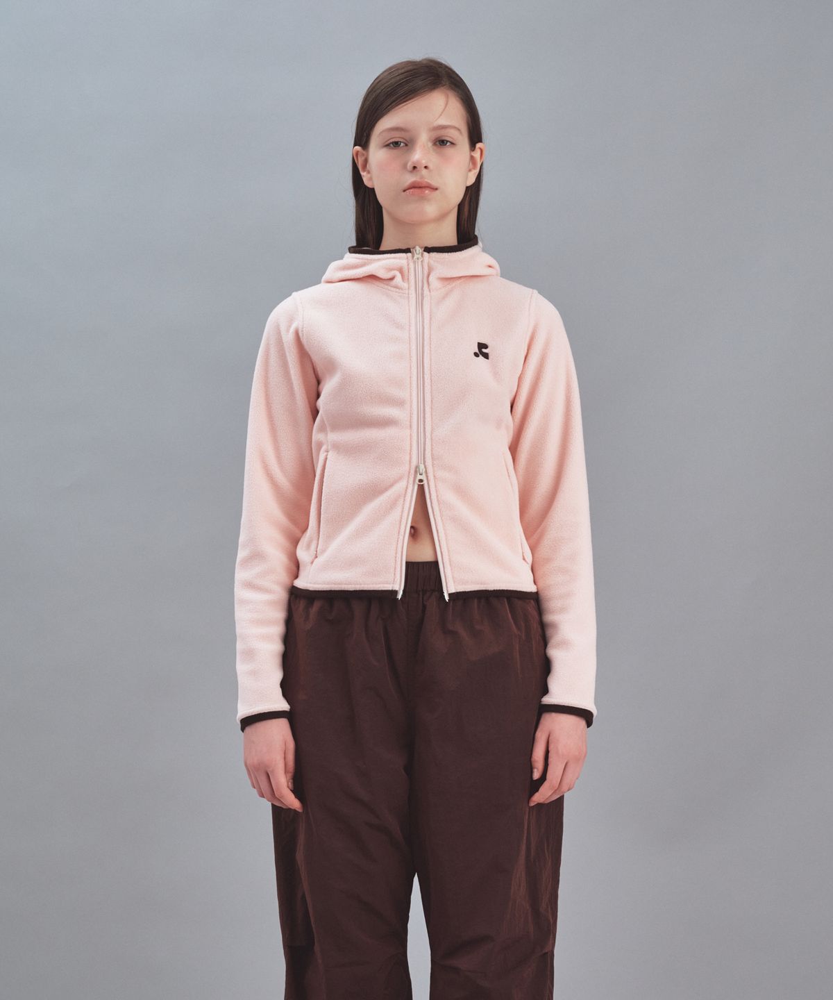 레스트앤레크레이션(REST&RECREATION) FLEECE HOOD ZIP-UP - PINK
