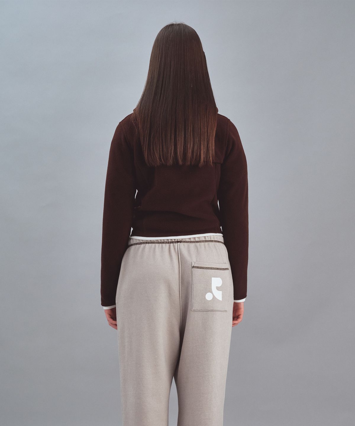 레스트앤레크레이션(REST&RECREATION) FLEECE HOOD ZIP-UP - BROWN