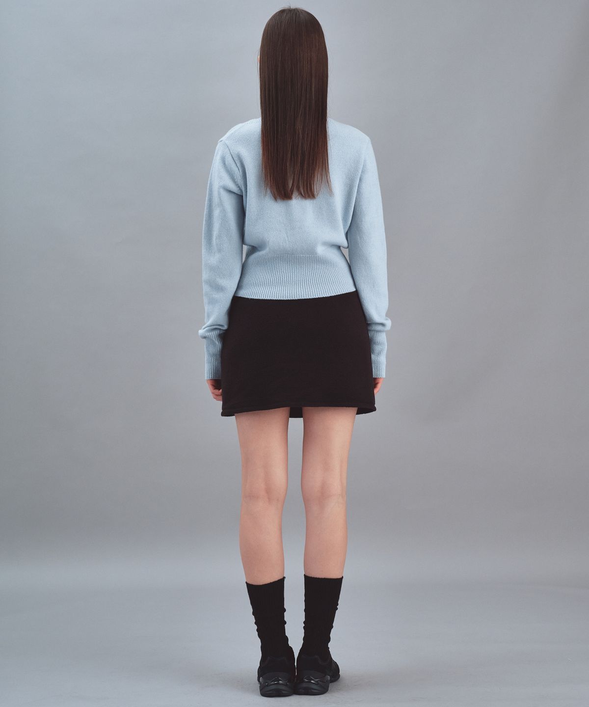 레스트앤레크레이션(REST&RECREATION) FLEECE MINI SKIRT - BLACK