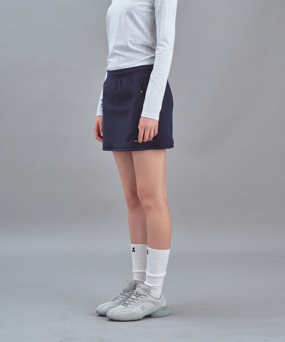 레스트앤레크레이션(REST&RECREATION) FLEECE MINI SKIRT - NAVY