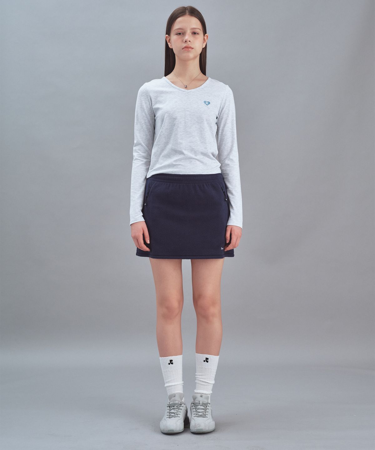 레스트앤레크레이션(REST&RECREATION) FLEECE MINI SKIRT - NAVY