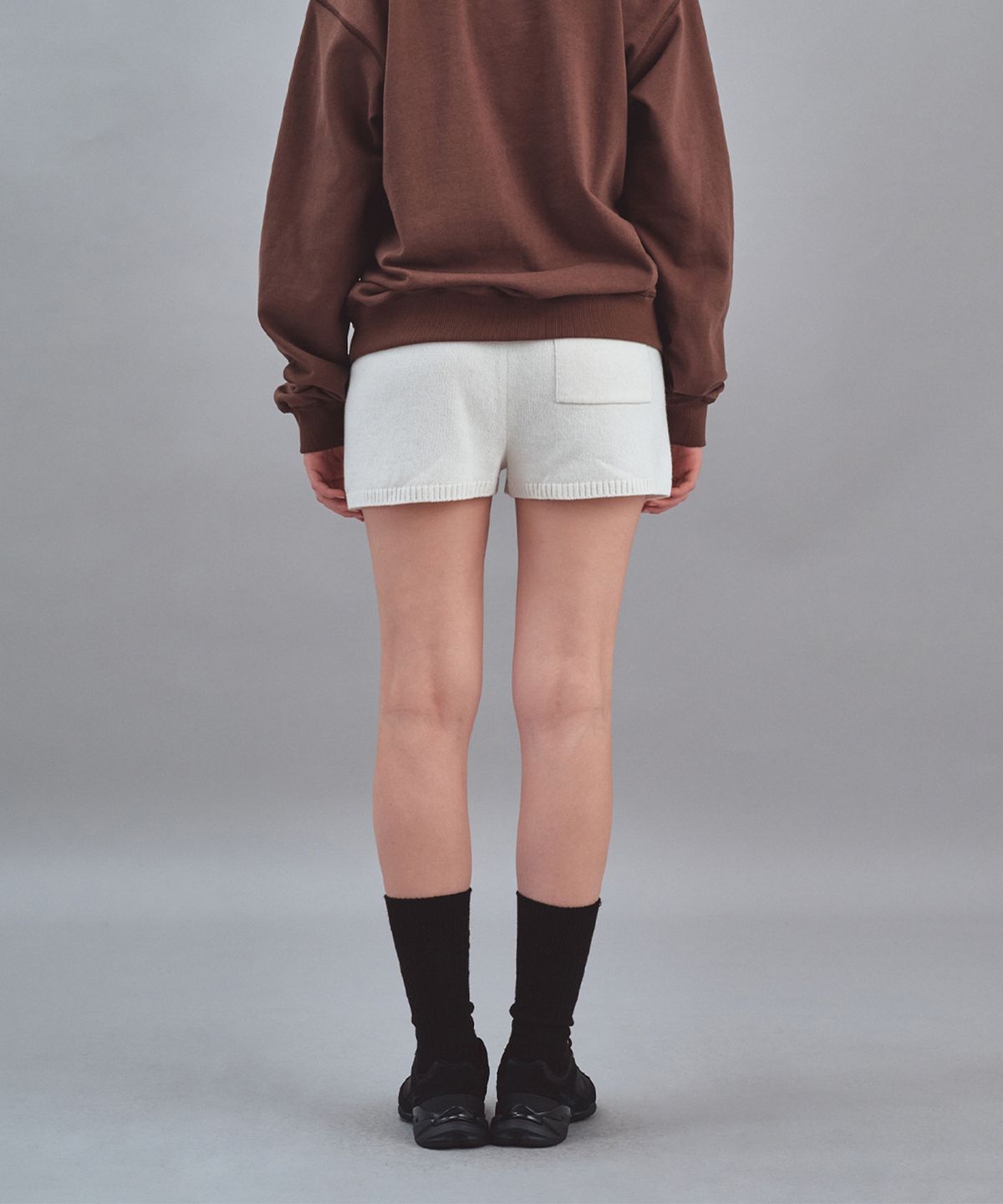 레스트앤레크레이션(REST&RECREATION) LOW RISE KNIT SHORTS - IVORY