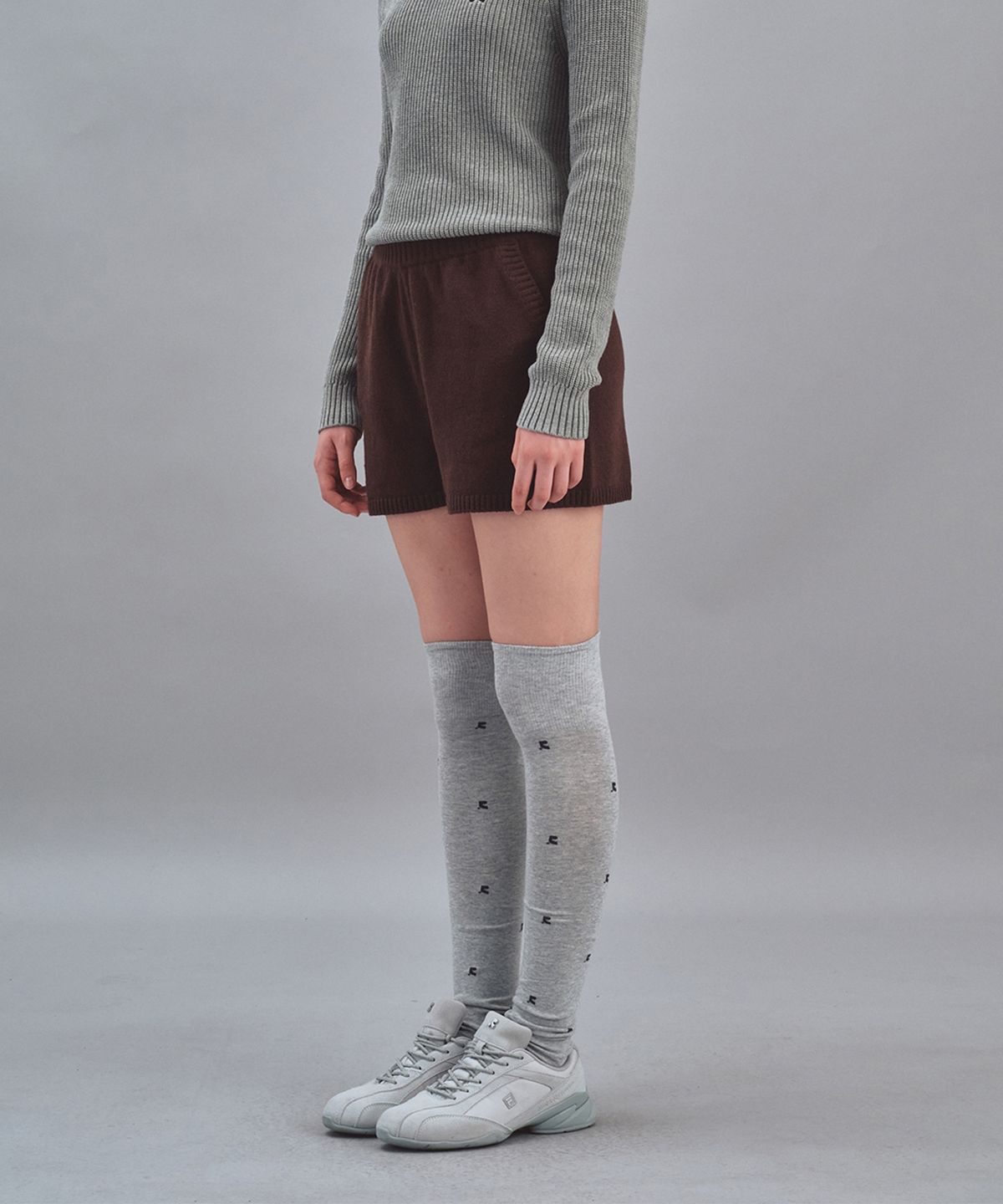레스트앤레크레이션(REST&RECREATION) LOW RISE KNIT SHORTS - BROWN