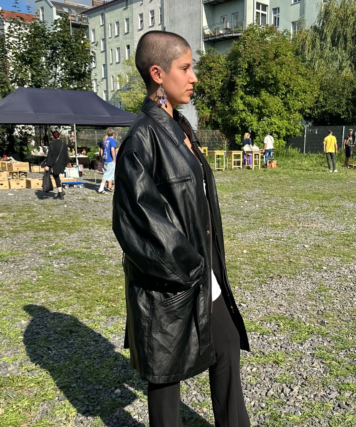 누아클레(NUAKLE) (w) 벨린 레더 카코트_블랙