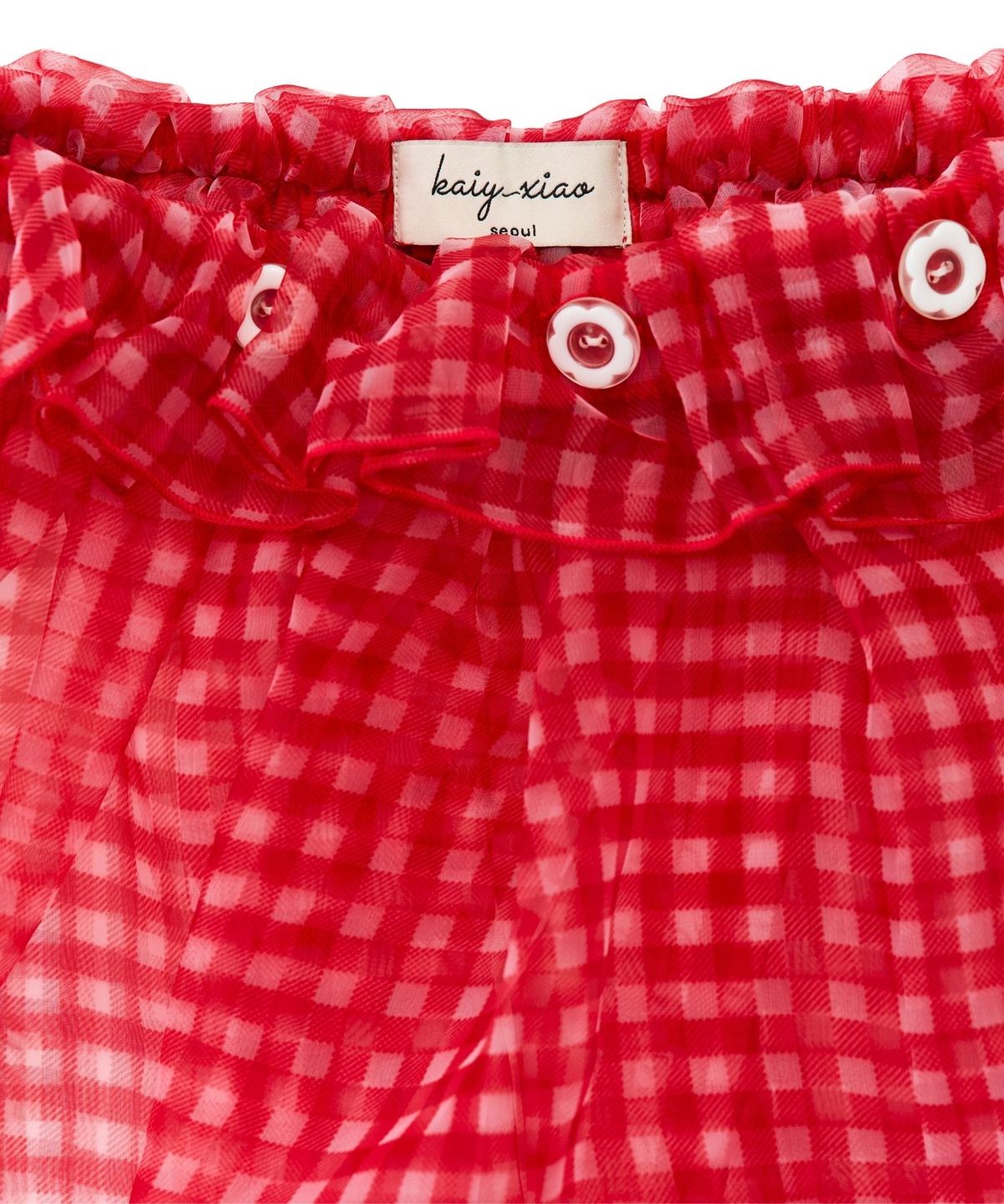 카이 샤오(KAIY XIAO) Love Rabbits Confession Book Plaid Lace Short Skirt
